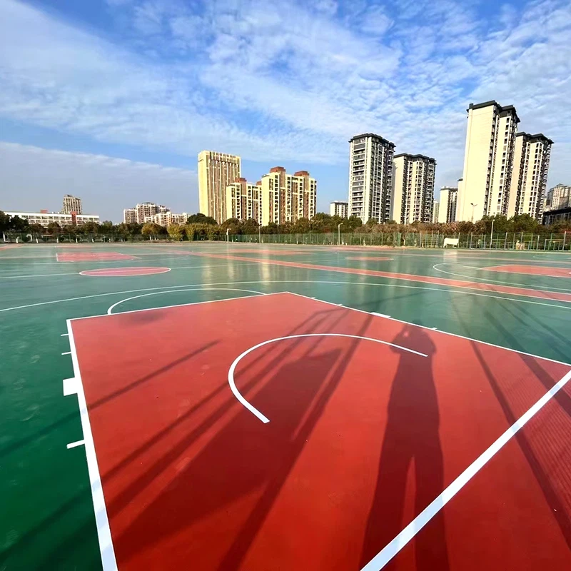 Спецыяльная спартыўная паверхня крэмнію PU для баскетбольных пляцовак